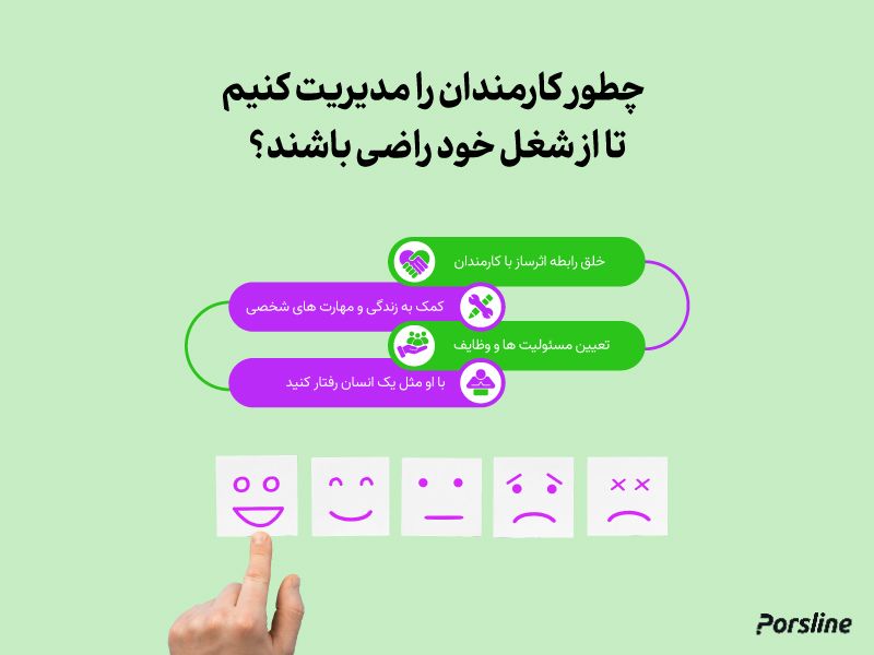 نحوه مدیریت کارمندان برای کسب رضایت شغلی